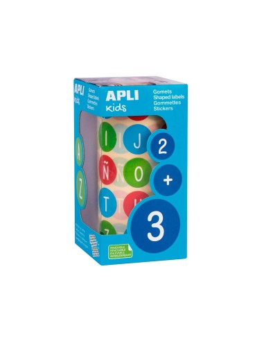 GOMETS APLI AUTOADHESIVO RED.ABECEDARIO 20 MM MULTICOLOR