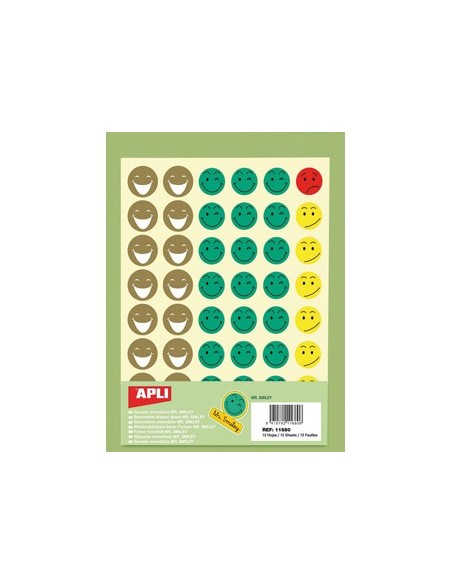 GOMETS ESC.CARAS BOLSA 12 H.MR SMILEY