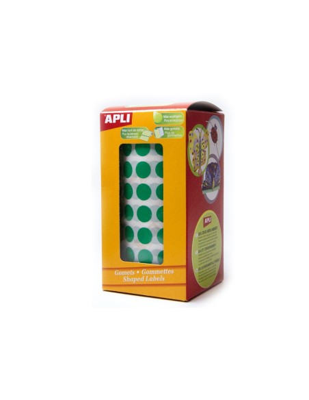 GOMETS APLI ROLLO 59H CIRCULO Ø 20 MM VERDE 1.770 UDS. (04862)