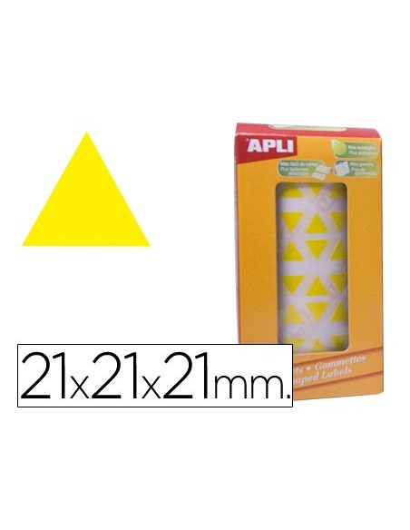 GOMETS APLI ROLLO 59H TRIANGULO 20 MM AMARILLO 2.832 UDS. (04867)