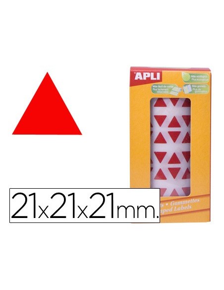 GOMETS APLI ROLLO 59H TRIANGULO 20 MM ROJO 2.832 UDS. (04869)