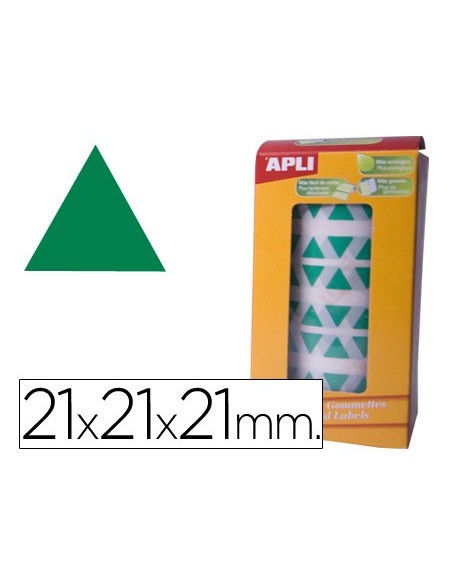 GOMETS APLI ROLLO 59H TRIANGULO 20 MM VERDE 2.832 UDS. (04870)
