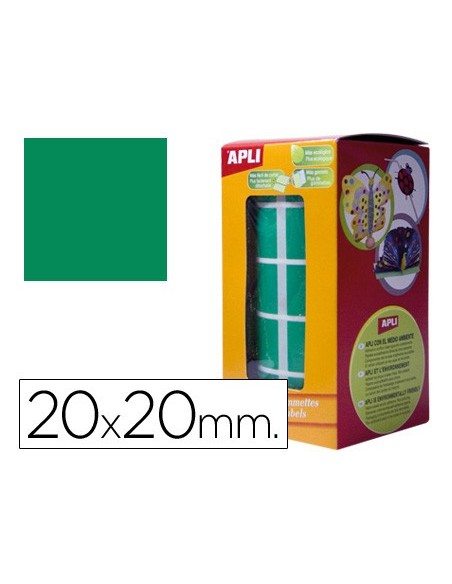 GOMETS APLI ROLLO 59H CUADRADO 20 MM VERDE 1.770 UDS. (04878)