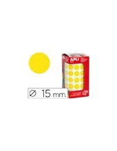 GOMETS APLI ROLLO 59H CIRCULO Ø 15 MM AMARILLO 2.832 UDS. (04855) 2