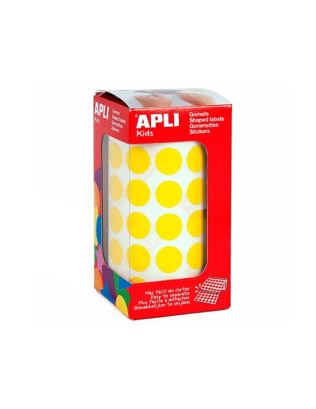 GOMETS APLI ROLLO 59H CIRCULO Ø 15 MM AMARILLO 2.832 UDS. (04855)