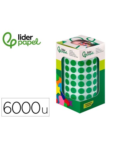 GOMETS  AUTOADHESIVO CIRCULOS 10,5MM VE. ROLLO 6000 UD.EN CAJA CARTON