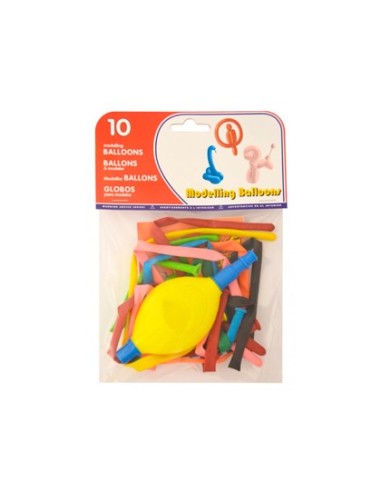 GLOBO 100% LATEX BIODEGRADABLE MODELAR+INFLADOR 10 UD.