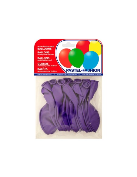 GLOBO 100% LATEX BIODEGRADABLE PASTEL LILA 20 UD.