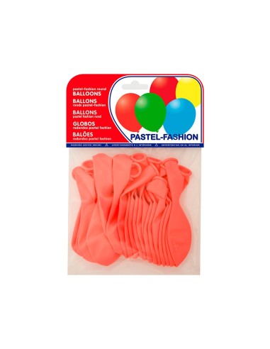 GLOBO 100% LATEX BIODEGRADABLE PASTEL ROSA 20 UD.