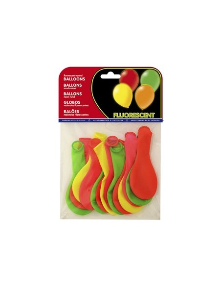 GLOBOS FLUORESCENTES BOLSA DE 15 UNIDADES