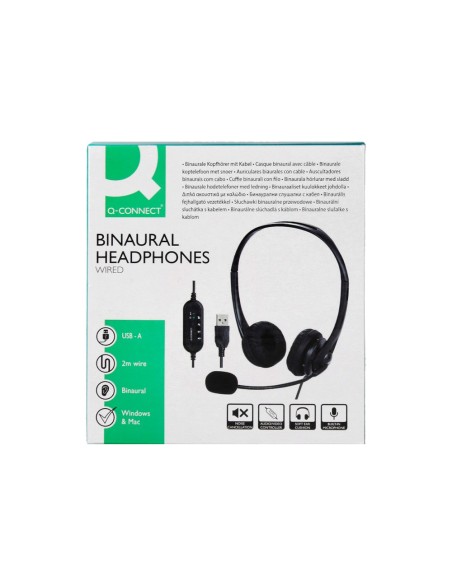 AURICULAR Q-CON.BIAURAL DIADEMA MICRO CONTROL VOLUMEN USB NG.