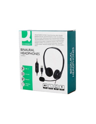AURICULAR Q-CON.BIAURAL DIADEMA MICRO CONTROL VOLUMEN USB NG.