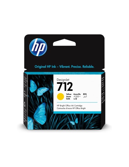 3ED69A CARTUCHO HP DESIGNJET T200/T600, AMARILLO 712