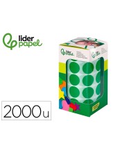 GOMETS  AUTOADHESIVO CIRCULOS 20MM VE. ROLLO 2000 UD.EN CAJA CARTON