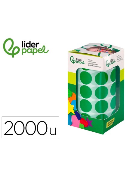GOMETS  AUTOADHESIVO CIRCULOS 20MM VE. ROLLO 2000 UD.EN CAJA CARTON
