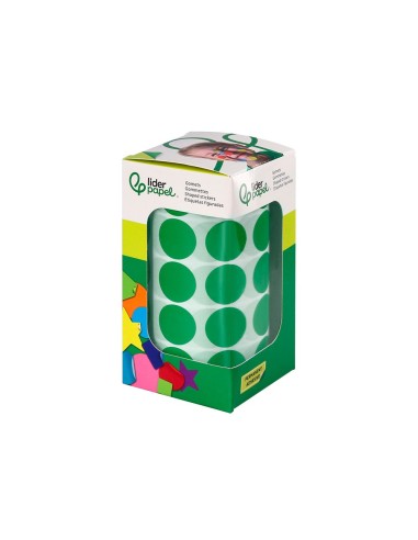 GOMETS  AUTOADHESIVO CIRCULOS 20MM VE. ROLLO 2000 UD.EN CAJA CARTON