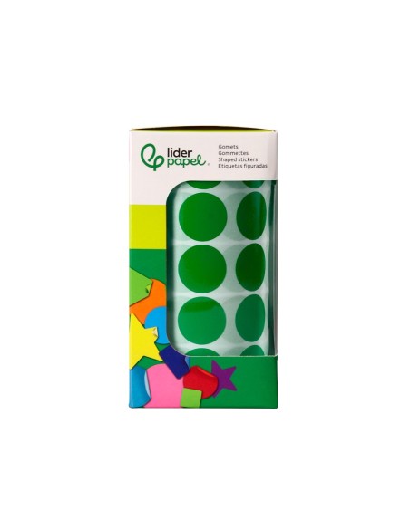GOMETS  AUTOADHESIVO CIRCULOS 20MM VE. ROLLO 2000 UD.EN CAJA CARTON