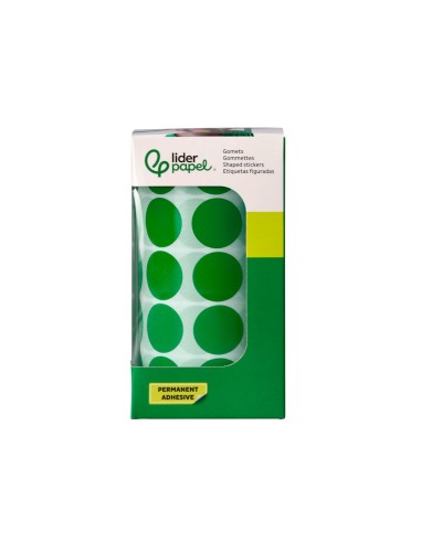 GOMETS  AUTOADHESIVO CIRCULOS 20MM VE. ROLLO 2000 UD.EN CAJA CARTON