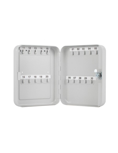 ARMARIO PARA LLAVES Q-CONNECT 20 LLAVES CHAPA DE ACERO CERADURA DE S