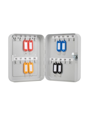 ARMARIO PARA LLAVES Q-CONNECT 20 LLAVES CHAPA DE ACERO CERADURA DE S
