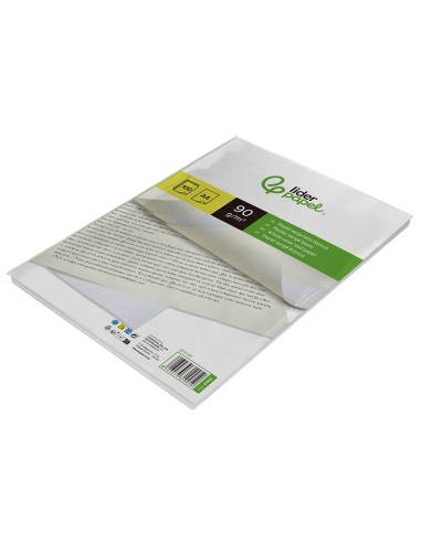 PAPEL VERJURADO BLANCO DIN A4 90 GRAMOS PAQUETE 100 H.