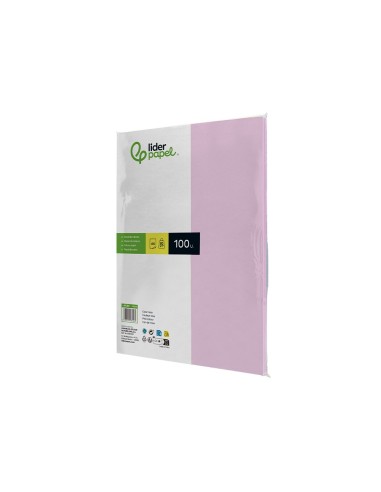 PAPEL COLOR DIN A4 80 GR ROSA PAQUETE 100 H.