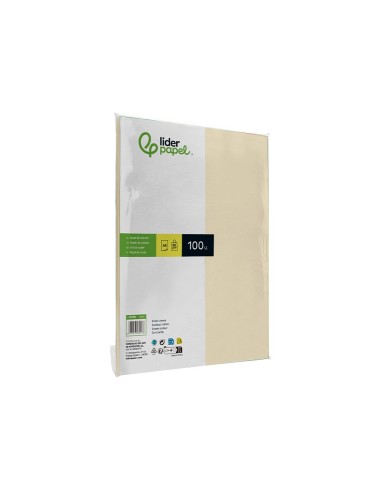 PAPEL COLOR DIN A4 80 GR CREMA PAQUETE 100 H.
