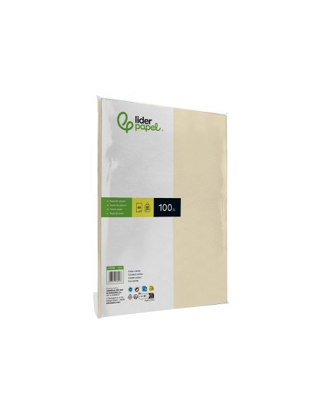 PAPEL COLOR DIN A4 80 GR CREMA PAQUETE 100 H.