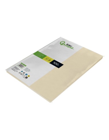 PAPEL COLOR DIN A4 80 GR CREMA PAQUETE 100 H.