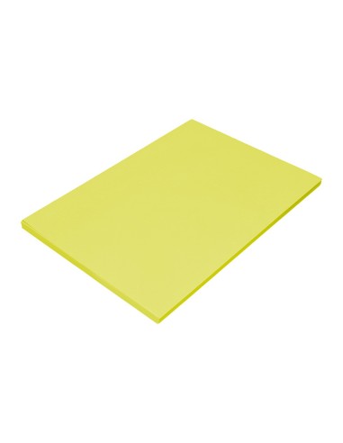 PAPEL COLOR DIN A4 80 GR AMARILLO LIMON PAQUETE 100 H.