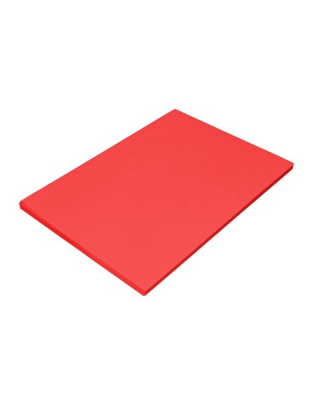 PAPEL COLOR DIN A4 80 GR ROJO PAQUETE 100 H.
