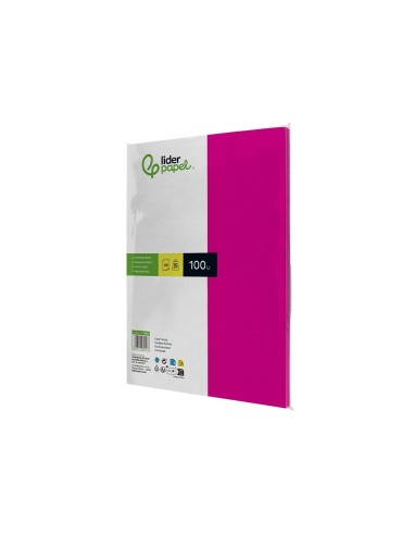 PAPEL COLOR DIN A4 80 GR FUCSIA PAQUETE 100 H.