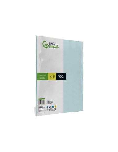 PAPEL COLOR DIN A4 80 GR CELESTE PAQUETE 100 H.