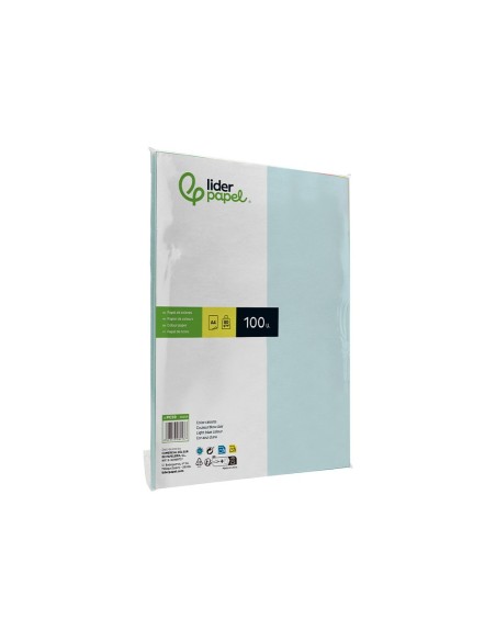 PAPEL COLOR DIN A4 80 GR CELESTE PAQUETE 100 H.