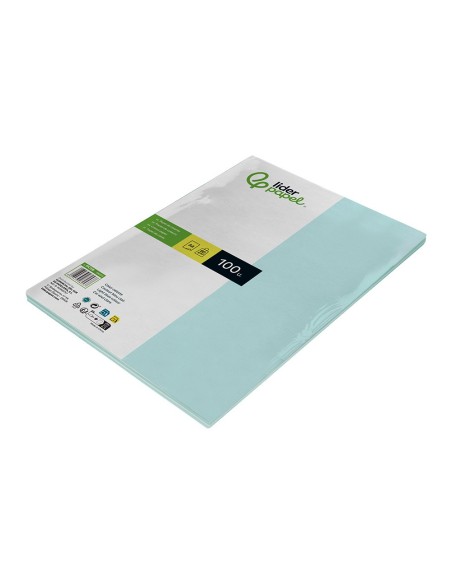 PAPEL COLOR DIN A4 80 GR CELESTE PAQUETE 100 H.