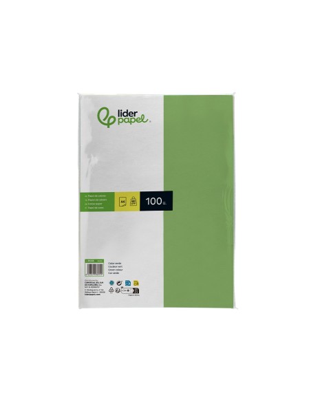 PAPEL COLOR DIN A4 80 GR VER PAQUETE 100 H.