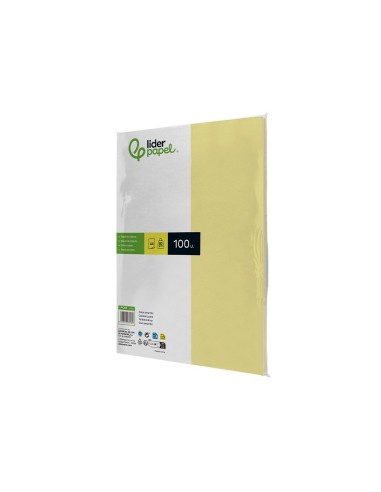 PAPEL COLOR DIN A4 80 GR AMARILLO PAQUETE 100 H.