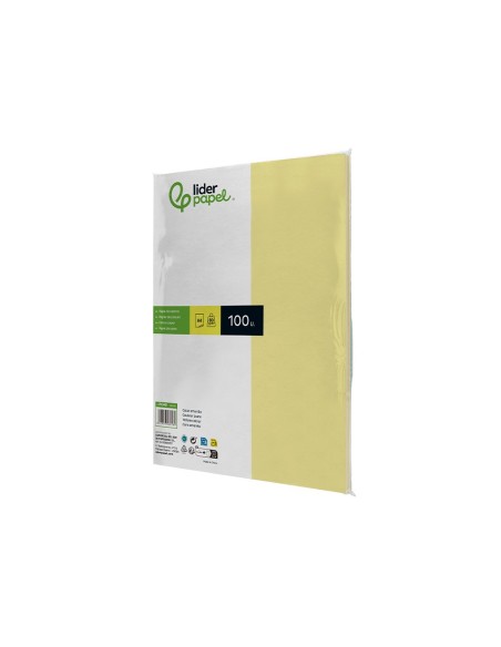 PAPEL COLOR DIN A4 80 GR AMARILLO PAQUETE 100 H.