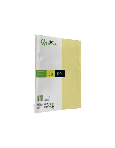 PAPEL COLOR DIN A4 80 GR AMARILLO PAQUETE 100 H.