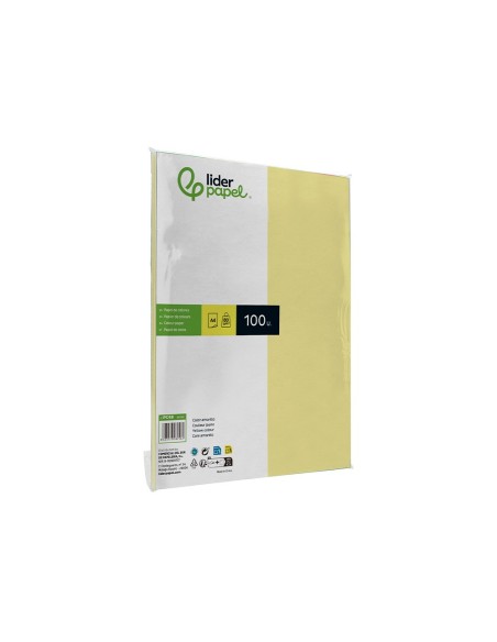 PAPEL COLOR DIN A4 80 GR AMARILLO PAQUETE 100 H.