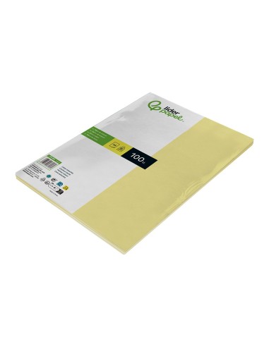 PAPEL COLOR DIN A4 80 GR AMARILLO PAQUETE 100 H.
