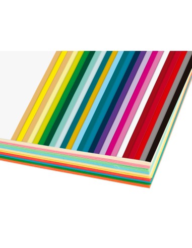 PAPEL COLOR DIN A4 80 GR PAQUETE 100 H.25 COL.SURT.