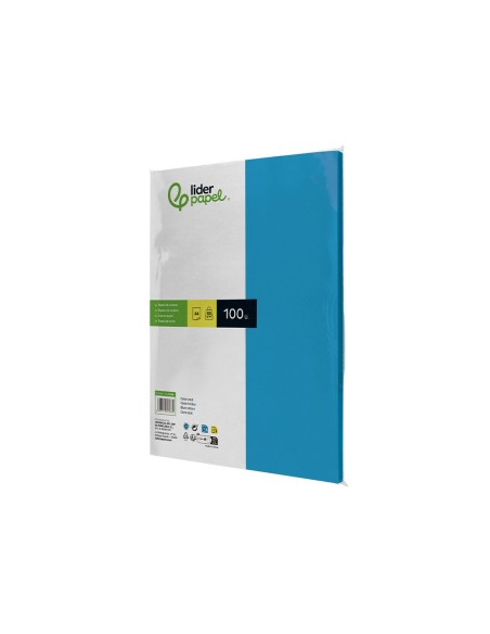 PAPEL COLOR DIN A4 80G TURQUESA PAQUETE 100 H.