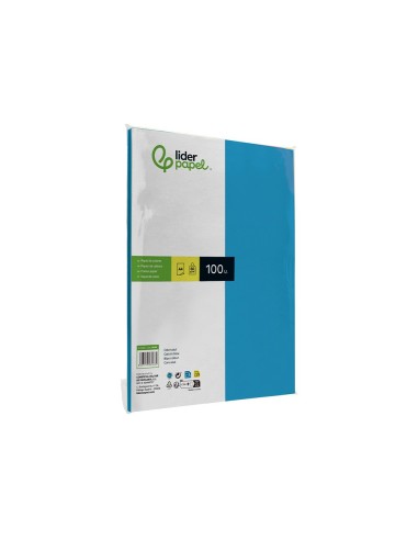 PAPEL COLOR DIN A4 80G TURQUESA PAQUETE 100 H.