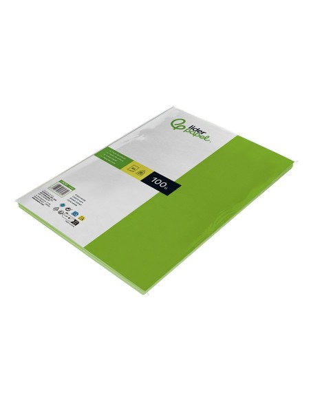 PAPEL COLOR DIN A4 80G VER INTENSO PAQUETE 100 H.