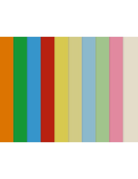 PAPEL LIDERPAPEL A3 80GR/M2 10 COL.SURT.PAQUETE 100 HOJAS