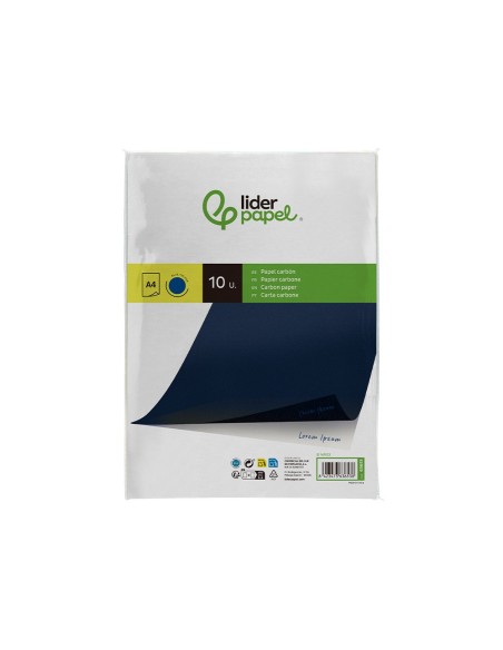 PAPEL CARBON AZ.TAMAÐO A4 BOLSA 10 HOJAS