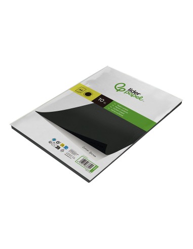 PAPEL CARBON LIDERPAPEL NEGRO TAMAÑO DIN A4 BOLSA DE 10 HOJAS