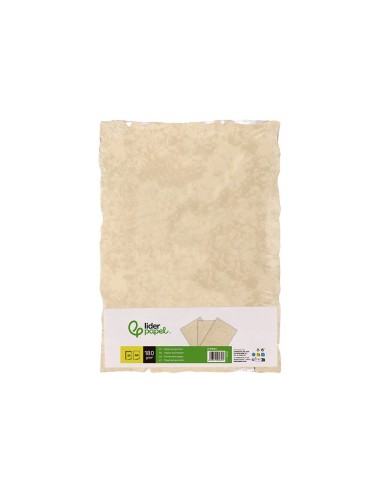 PAPEL PERGAMINO  A4 BORDES 180G/M2 CREMA PQ.DE 50H.