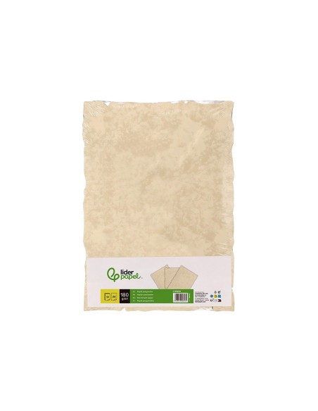 PAPEL PERGAMINO  A4 BORDES 180G/M2 CREMA PQ.DE 50H.